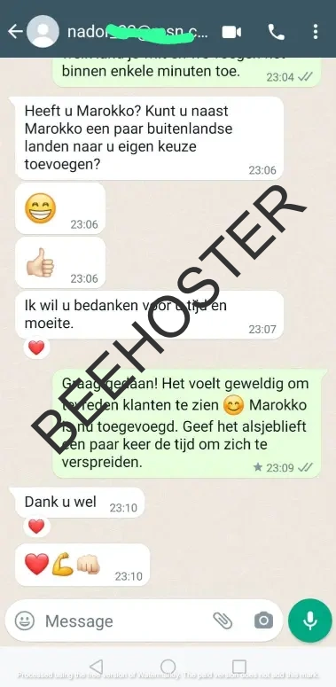 Beehoster ervaringen klant 9