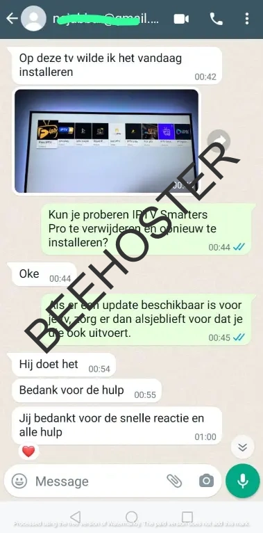 Gebruikerservaring Beehoster IPTV